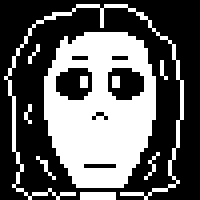 My avatar drawn in the Undertale are style.
